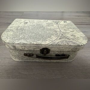 Soul and Lane Vintage Map Suitcase Storage Boxes (set of 2)